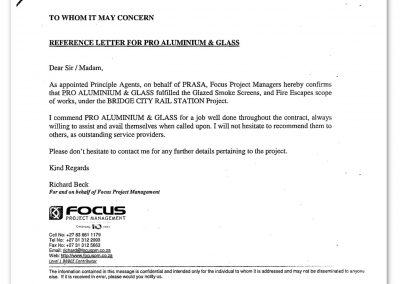 Pro Endorsement - Focus Project Mngmnt